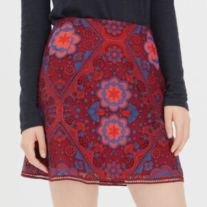 Sandro Paris | Embroidered Lily Skirt | Size: Small